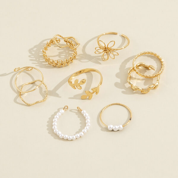 Flower Set Ring Simple Glossy - Image 5