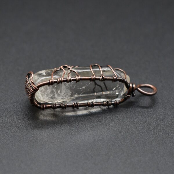 Stone Crystal Pillar Tree Of Life Pendant - Image 2