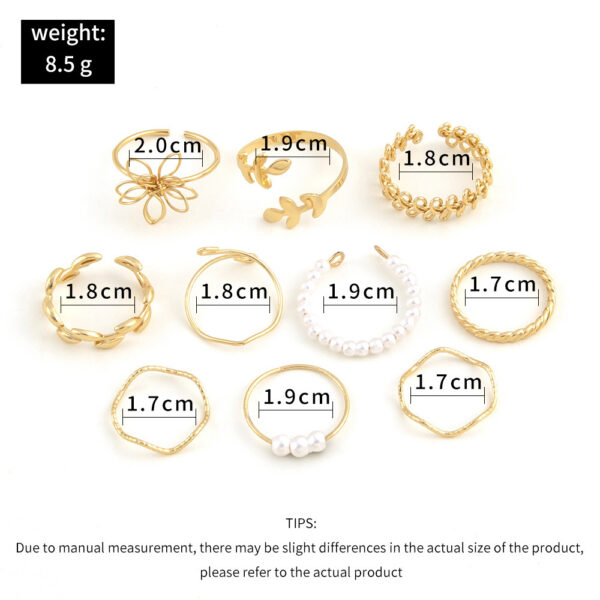 Flower Set Ring Simple Glossy - Image 6